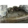Image 7 : 13"x5" Original Rare Roelna Lady Boxer Tribute To Botero Bronze Sculpture Statue Figure   9 LBS.