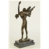 Image 3 : 15"x9" Signed Art Deco~Bruno Zach~Two Russian Dancer Detailed Hand Made Bronze Statue   10 LBS.