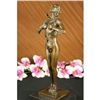 Image 2 : 13.5"x5" Signed Ernst Seger Semi Nude Woman Bronze Statue Figure Sculpture   12.5 LBS.