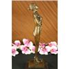Image 4 : 13.5"x5" Signed Ernst Seger Semi Nude Woman Bronze Statue Figure Sculpture   12.5 LBS.