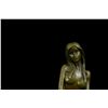 Image 7 : 10"x6.5" VINTAGE NUDE SLEEPING GIRL BRONZE SCULPTURE STATUE ART DECO HOT CAST MARBLE BASE   9 LBS.