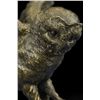 Image 7 : 12"x10" Owl On A Branch Wings Spread Bronze Statue   8 LBS.