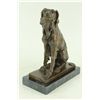 Image 1 : 11"x12" Bronze Statue Dog Hunting Bird English Irish Setter Art   10 LBS.