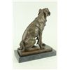 Image 4 : 11"x12" Bronze Statue Dog Hunting Bird English Irish Setter Art   10 LBS.