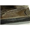 Image 7 : 11"x12" Bronze Statue Dog Hunting Bird English Irish Setter Art   10 LBS.