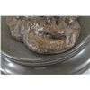 Image 6 : 11"x11" Beautiful Large Abstract Pure Hotcast Bronze Owl Statue Barn Owl Night Patrol Nr   8 LBS.