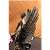 Image 10 : 14"x8" Signed Original Milo An Angel Rescuing Woman Bronze Sculpture Marble Statue   13 LBS.