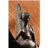 Image 8 : 14"x8" Signed Original Milo An Angel Rescuing Woman Bronze Sculpture Marble Statue   13 LBS.