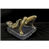 Image 1 : 6"x10" STUNNING EROTIC NUDE BRONZE STATUE FIGURE   13 LBS.