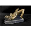 Image 2 : 6"x10" STUNNING EROTIC NUDE BRONZE STATUE FIGURE   13 LBS.