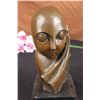Image 2 : 12"x7" Original Abstract Modern Art Alien By Milo Bronze Marble Sculpture Statue   10 LBS.