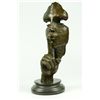 Image 1 : 13"X4.5" S.DALI SOLID BRONZE SCULPTURE. ABSTRACT ART DECO MARBLE BASE FIGURINE HOT CAST   7 LBS.