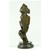 Image 2 : 13"X4.5" S.DALI SOLID BRONZE SCULPTURE. ABSTRACT ART DECO MARBLE BASE FIGURINE HOT CAST   7 LBS.