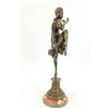 Image 1 : 21"x12" Cl.J.R.Colinet Bronze Art Deco Dancer Statue   12 LBS.