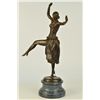 Image 2 : 20.5"x10" Art Nouveau Godard Rare Pendule Sculpture Bronze Dore Statue Horloge Supberb   17 LBS.