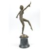 Image 3 : 23"x13" Signed D.H Chiparus Russian Dancer Bronze Sculpture On Marble Statue 23" Tall   17 LBS.