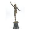 Image 4 : 23"x13" Signed D.H Chiparus Russian Dancer Bronze Sculpture On Marble Statue 23" Tall   17 LBS.