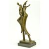 Image 2 : 19"x9" Original Signed Abstract Male Couple Bronze Sculpture   12 LBS.