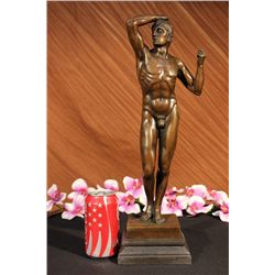 18 X5  18  Bronze Marble Statue Erotic Sensual Male Nude Jason David Sculpture Art   12 LBS.