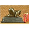 Image 1 : 9"x11.5" Botero Bronze Woman Bending Sculpture   23 LBS.