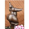 Image 4 : 17"x7" Original Milo Abstract Nude Dancer Bronze   12 LBS.