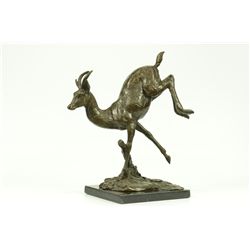 12"x10" Loet Vanderveen Wild Male Deer Buck Stag Hunter Bronze Sculpture Statue Figurine   10 LBS.