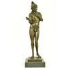 Image 1 : 20"x6.5" Signed Adam Garden Do Eden Bronze Sculpture Figurine   15 LBS.