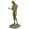 Image 2 : 20"x6.5" Signed Adam Garden Do Eden Bronze Sculpture Figurine   15 LBS.