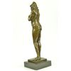 Image 3 : 20"x6.5" Signed Adam Garden Do Eden Bronze Sculpture Figurine   15 LBS.