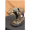 Image 9 : 11"x17.5" Signed Barye Large African Elephant Figurine Statue   24 LBS.