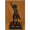 Image 3 : 16.5x16 PONY EXPRESS COWBOY BOB BRONZE SCULPTURE   25 LBS.