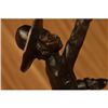 Image 5 : 16.5x16 PONY EXPRESS COWBOY BOB BRONZE SCULPTURE   25 LBS.