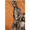 Image 2 : 21"x16" SIGNED REMINGTON MOUNTAIN MAN BRONZE SCULPTURE OLD WEST WESTERN INDIAN   20 LBS.