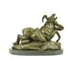 Image 1 : 13"x16" Signed Barye Anaconda Attacking Goat Bronze Sculpture Statue Figurine   30 LBS.