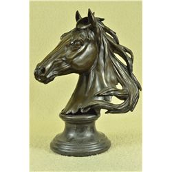 15.5"x13" Original Milo Gorgeous Bust Horse Head Bronze Sculpture Art Deco Figurine Figure   20 LBS.