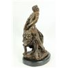 Image 2 : 17"x12" Milo Of Croton Bronze Statue Puget Greek Wrestler   26 LBS.