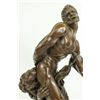 Image 4 : 17"x12" Milo Of Croton Bronze Statue Puget Greek Wrestler   26 LBS.