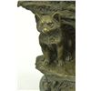 Image 7 : 8.5"x11" Bronze Marble Statue Wolf German Shepherd Gsd Dog Deco   11 LBS.