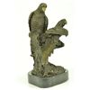 Image 2 : 14"x12" Signed Original Milo Two Brazilian Parrots Bird Wild Life Figurine Home Decor Nr   21 LBS.