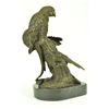 Image 3 : 14"x12" Signed Original Milo Two Brazilian Parrots Bird Wild Life Figurine Home Decor Nr   21 LBS.