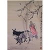 Image 1 : Chinese WC Donkey Scroll Huang Zhou (1925-1997)
