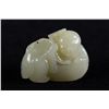 Image 1 : Chinese White Jade Carved Figure of Small Boy