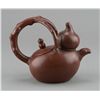 Image 2 : Fine Chinese Zisha Gourd Form Teapot Stamped