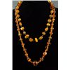 Image 1 : Two Pieces of Fine Chinese Amber Bead Necklaces