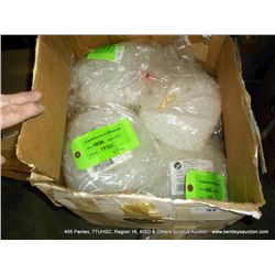 BOX: VALVE PLASTICS 1/4" POLY TUBING CONNECTORS