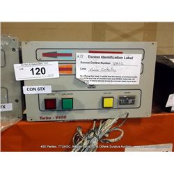 VARIAN TURBO-V450 VACUUM CONTROLLER 969-9542 (print sequence:) 13832