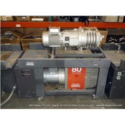 EDWARDS E2M80 VACUUM PUMP W/ EH250 BOOSTER PUMP (print sequence:) 14220-1