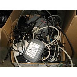 BOX: CABLES, ETHERNET SWITCHES, SECURITY CAMERA, ETC