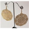 Image 1 : Fashion Dashing Gold Plated Dangling Hook Earring