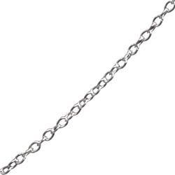 Fancy Rolo Sterling Silver Necklace - 18 in.